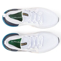 Chaussures de course Under Armour blanches Notre Dame Fighting Irish HOVR Phantom 3 pour hommes