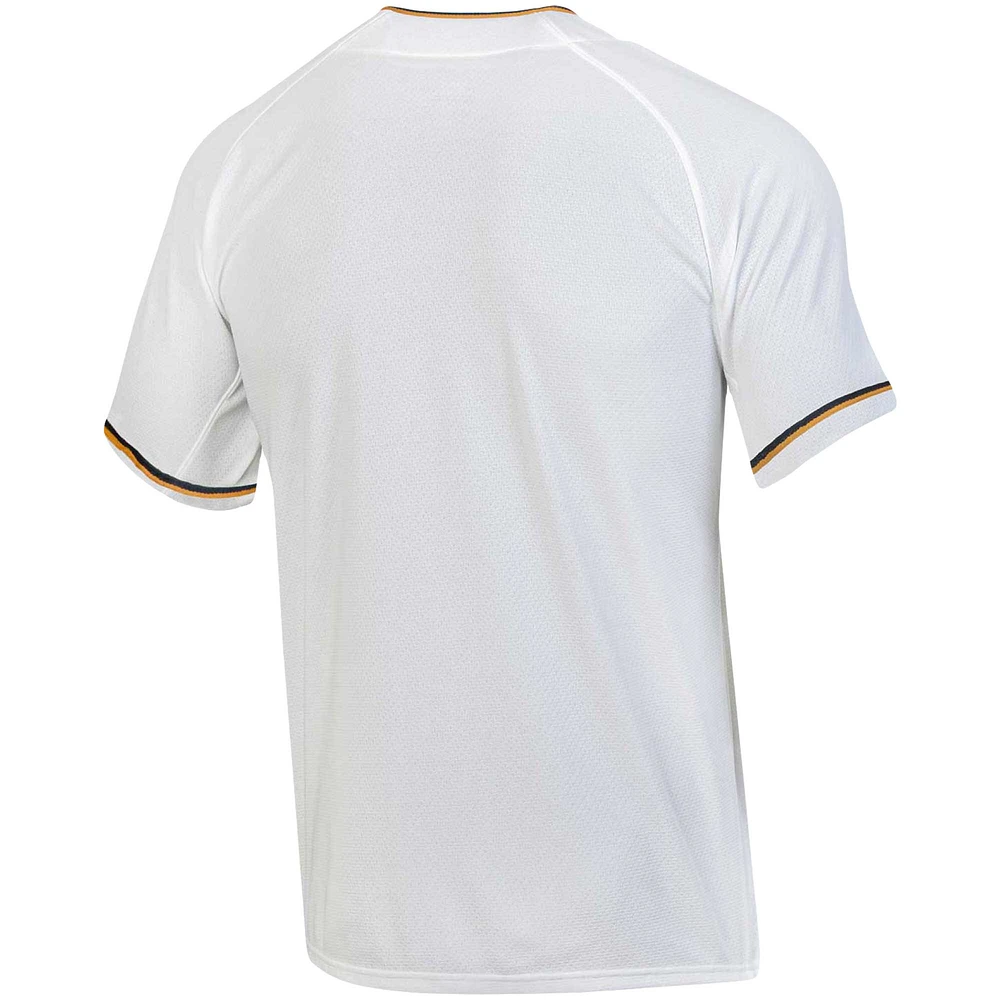 Maillot de baseball blanc Under Armour Notre Dame Fighting Irish Replica pour hommes