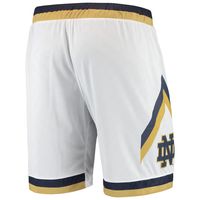 Men's Under Armour White Notre Dame Fighting Irish Replica Basketball Short