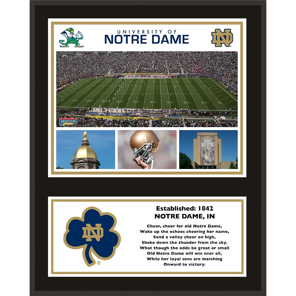 Notre Dame Fighting Irish 12'' x 15'' Sublimated Team Plaque