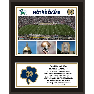 Notre Dame Fighting Irish 12'' x 15'' Sublimated Team Plaque