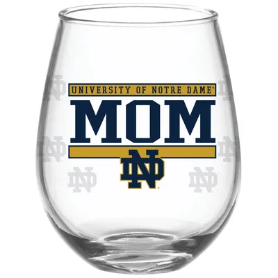 Notre Dame Fighting Irish 15oz. Mom Stemless Wine Glass