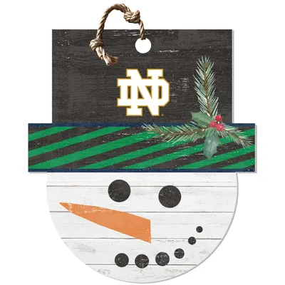Notre Dame Fighting Irish 18'' x 20'' Snowman Sign