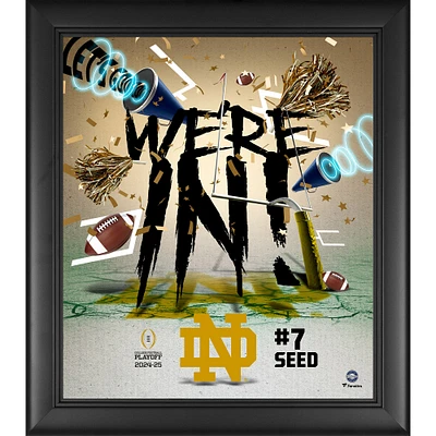 Notre Dame Fighting Irish 2024-25 College Football Playoff Framed 15" x 17" We're In Collage