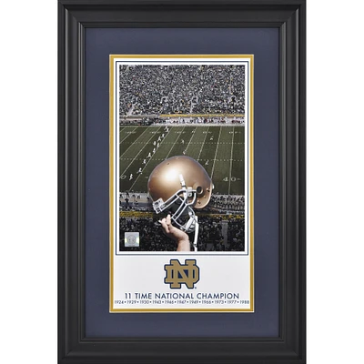 Notre Dame Fighting Irish Fanatics Authentic Framed 10" x 18" 11-Time Football National Champions Legacy Print