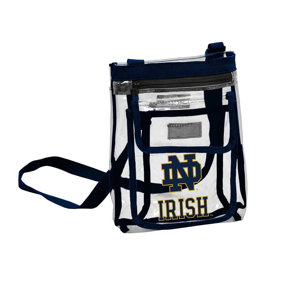 Notre Dame Fighting Irish Logo Clear Crossbody Bag