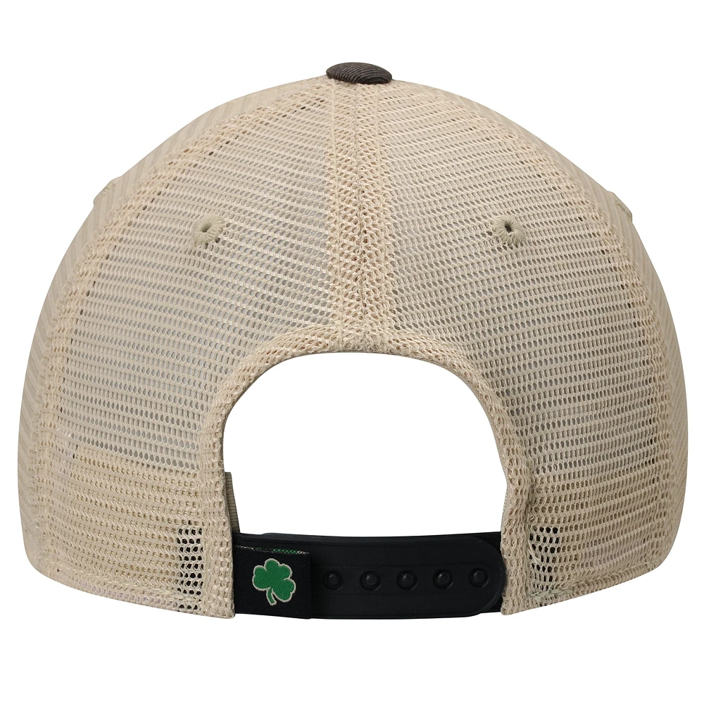 Casquette Ajustable Notre Dame Fighting Irish Top of the World Offroad Trucker bleu marine