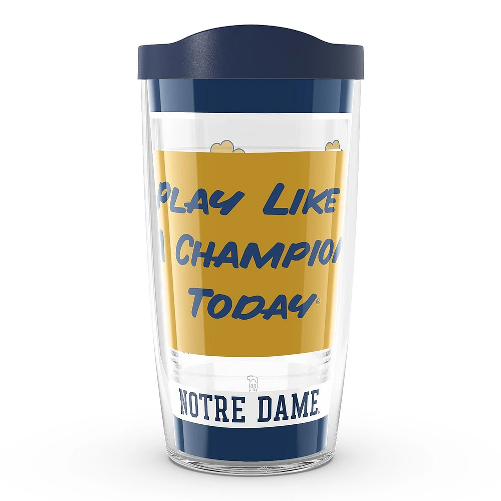 Tervis Notre Dame Fighting Irish 16 oz. Jouez comme un champion aujourd'hui Gobelet classique