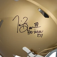 Tim Brown Notre Dame Fighting Irish Autographed Riddell Speed Authentic Helmet with "Heisman 87" Inscription