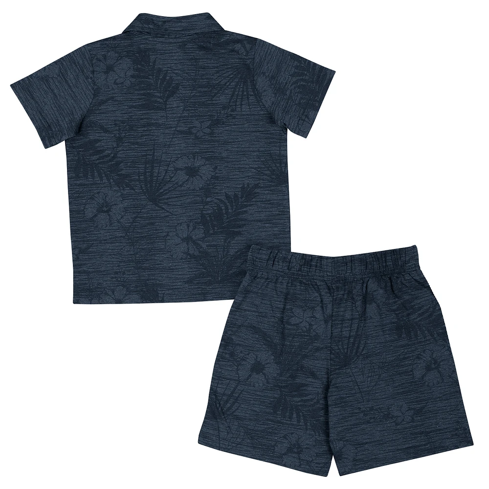 Toddler Colosseum  Navy Notre Dame Fighting Irish Fern Champ Shirt and Shorts Set