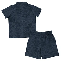 Toddler Colosseum  Navy Notre Dame Fighting Irish Fern Champ Shirt and Shorts Set
