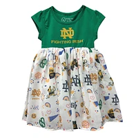 Toddler Wes & Willy  Green Notre Dame Fighting Irish Vault Princess Dress