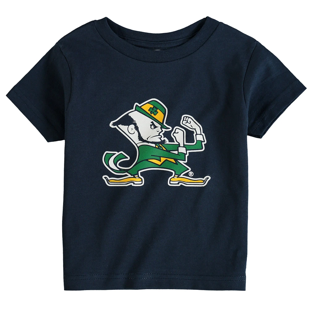 T-shirt bleu marine Notre Dame Fighting Irish Big Logo pour tout-petit