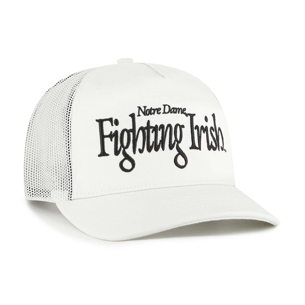 Unisex '47  Cream Notre Dame Fighting Irish Foundation Script Adjustable Trucker Hat