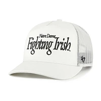 Unisex '47  Cream Notre Dame Fighting Irish Foundation Script Adjustable Trucker Hat