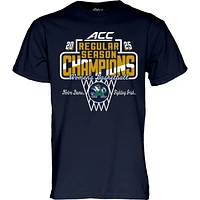 Unisex Blue 84  Navy Notre Dame Fighting Irish 2025 ACC Women's Basketball Regular Season Champions T-Shirt
