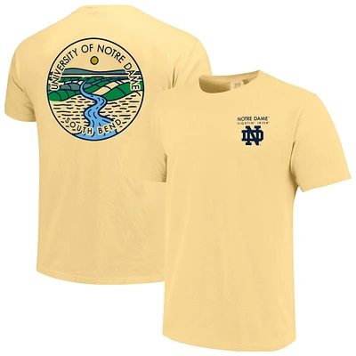 Unisex Gold Notre Dame Fighting Irish Scenic Comfort Colors T-Shirt