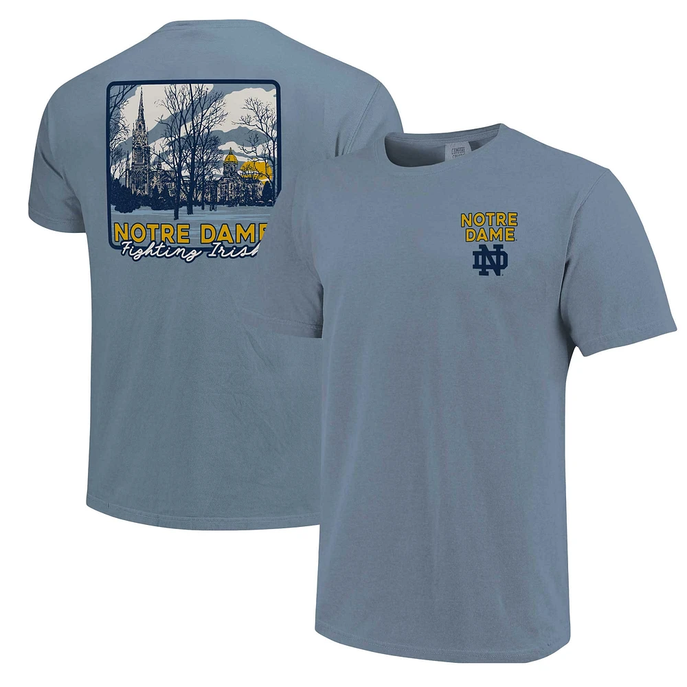 Unisex Light Blue Notre Dame Fighting Irish Hyper Local Campus River T-Shirt