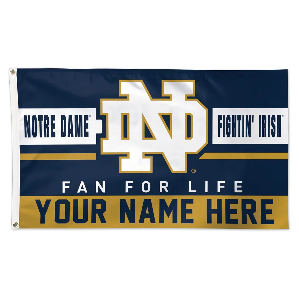 Lids Notre Dame Fighting Irish WinCraft Personalized 3' x 5' One