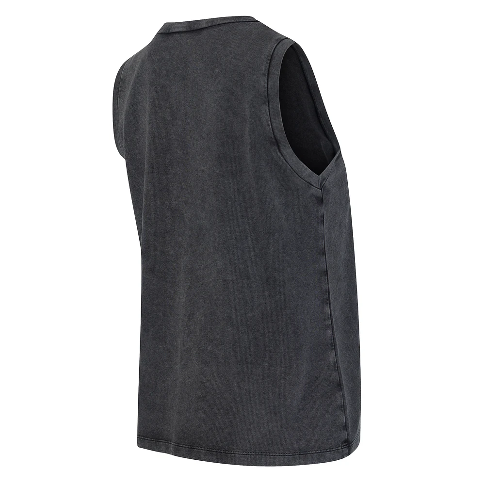 Débardeur en tissu éponge français Distressed Market de Notre Dame Fighting Irish pour femme Concepts Sport Charcoal