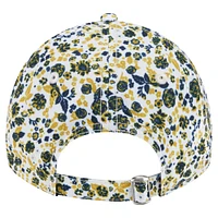 Casquette ajustable New Era blanche Notre Dame Fighting Irish Blooming 9TWENTY pour femme