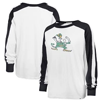 T-shirt blanc à manches longues '47 Notre Dame Fighting Irish Premier Caribou Raglan pour femmes