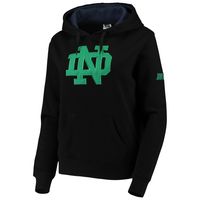 Women's Black Notre Dame Fighting Irish Big Logo Pullover Sweatshirt