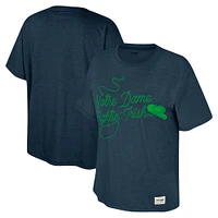 T-shirt surdimensionné Colosseum x Wrangler Navy Notre Dame Fighting Irish Lasso pour femmes