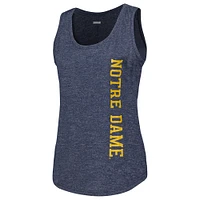 Women's Columbia  Navy Notre Dame Fighting Irish Cades Cape Omni-Wick Tri-Blend Tank Top
