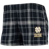 Women's Concepts Sport Navy/White Notre Dame Fighting Irish Ultimate Flannel Tank Top & Shorts Sleep Set