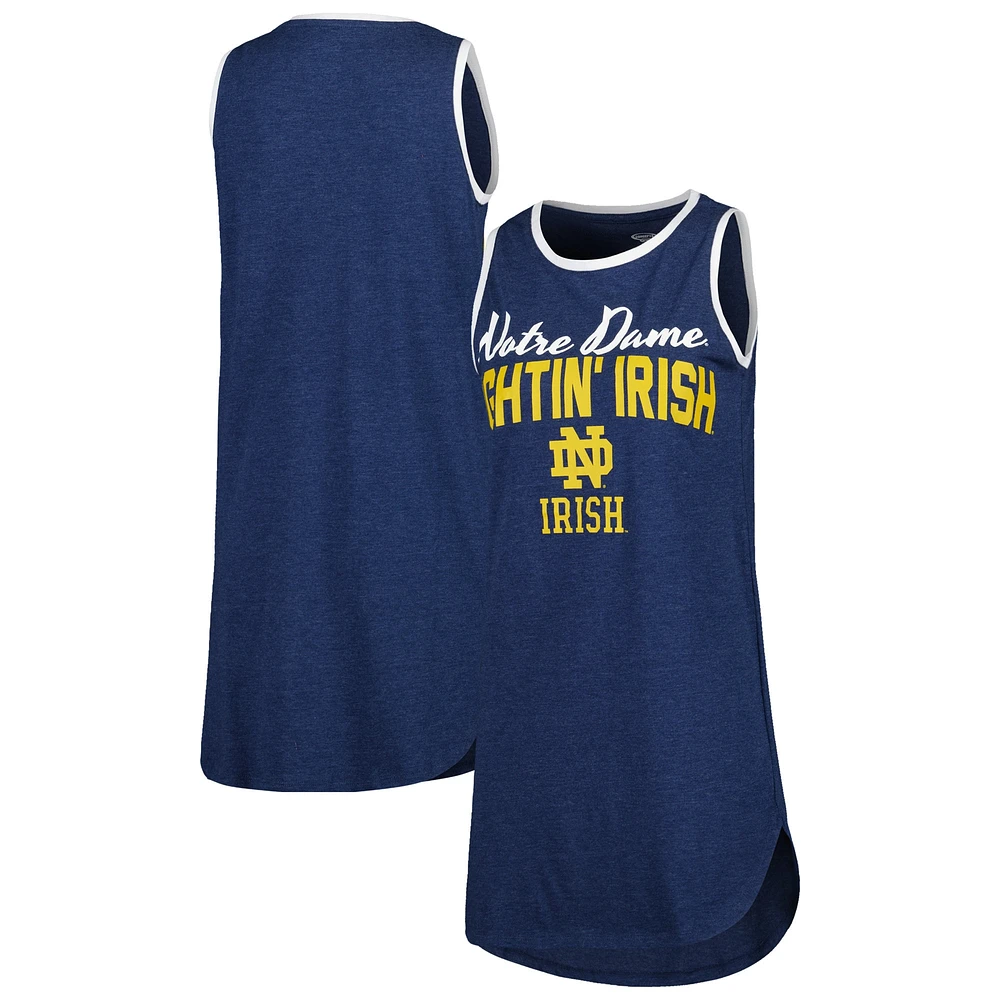 Concepts Sport Chemise de nuit Notre Dame Fighting Irish Tank pour femme Bleu marine