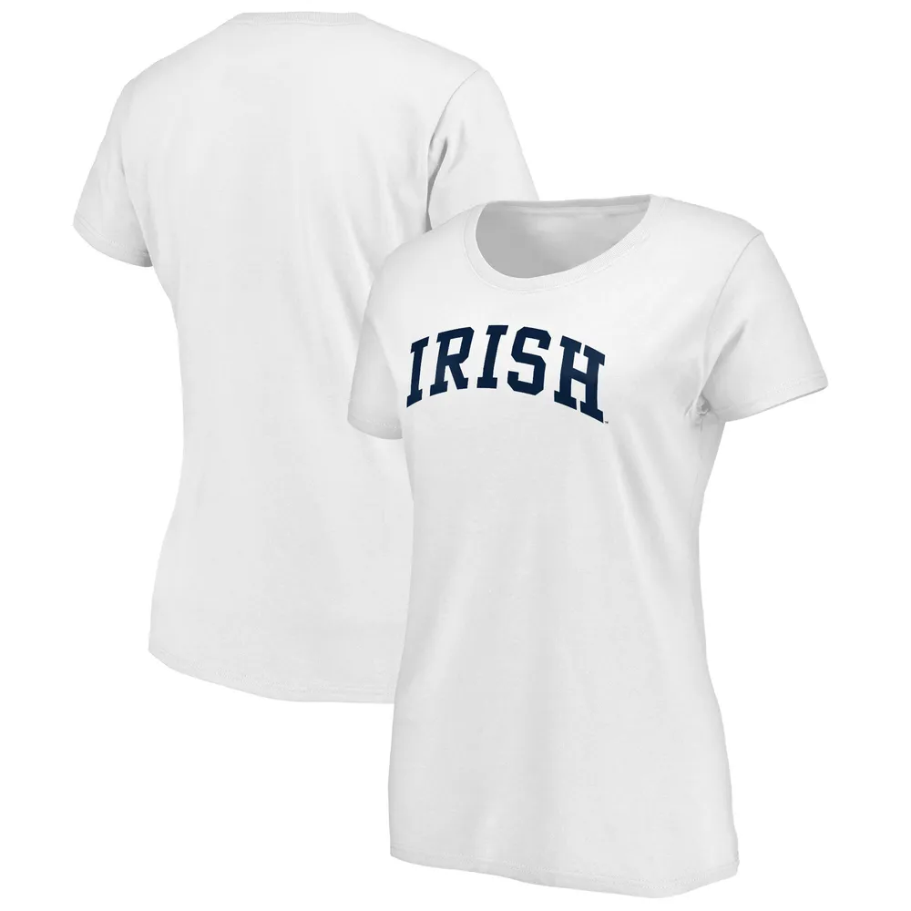 Lids Notre Dame Fighting Irish Fanatics Branded Alternate Arch Scoop T-Shirt - White | Connecticut Post Mall