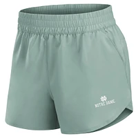 Women's Fanatics Green Notre Dame Fighting Irish Studio Woven Vibe Shorts