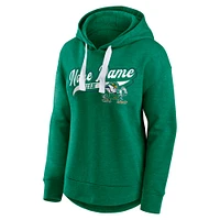 Women's Fanatics  Heather Green Notre Dame Fighting Irish Tail Sweep Pullover Hoodie