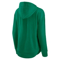 Women's Fanatics  Heather Green Notre Dame Fighting Irish Tail Sweep Pullover Hoodie