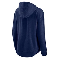 Women's Fanatics Heather Navy Notre Dame Fighting Irish Tailsweep Pullover Hoodie