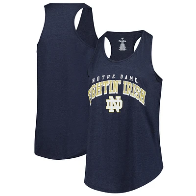 Women's Fanatics Navy Notre Dame Fighting Irish Plus Rhinestone Tank Top