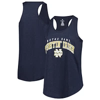 Women's Fanatics Navy Notre Dame Fighting Irish Plus Rhinestone Tank Top