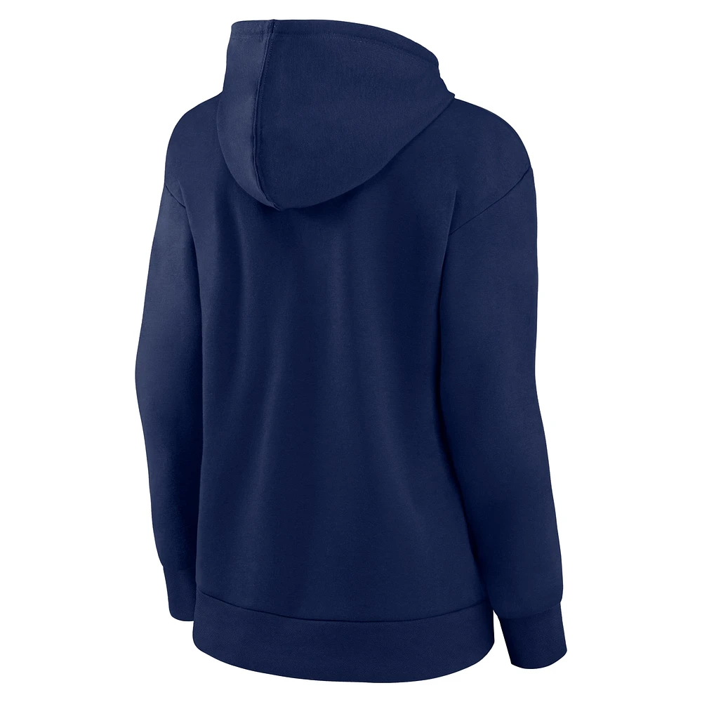 Women's Fanatics Navy Notre Dame Fighting Irish Pullover Hoodie