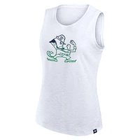 Women's Fanatics White Notre Dame Fighting Irish Activate Slub Tank Top