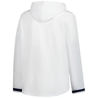 Sweat à capuche grande taille blanc Fanatics Notre Dame Fighting Irish pour femmes