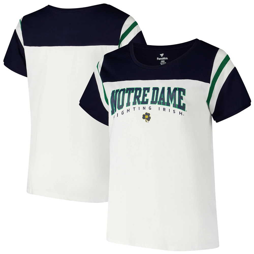 T-shirt Winning Gear blanc grande taille pour femmes Fanatics Notre Dame Fighting Irish