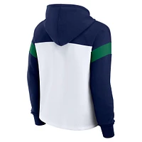 Sweat à capuche blanc avec logo principal de Notre Dame Fighting Irish pour femmes Fanatics