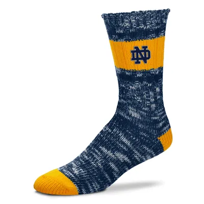 Notre Dame Fighting Irish For Bare Feet Women's Alpine Stripes Crew Socks