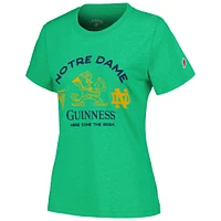 Women's League Collegiate Wear Green Notre Dame Fighting Irish x Guinness Arch Tri-Blend T-Shirt