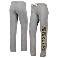 Women's League Collegiate Wear Heather Gray Notre Dame Fighting Irish Victory Springs Tri-Blend Jogger Pants