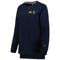 Women's League Collegiate Wear Navy Notre Dame Fighting Irish Guinness Academy Raglan Sweatshirt