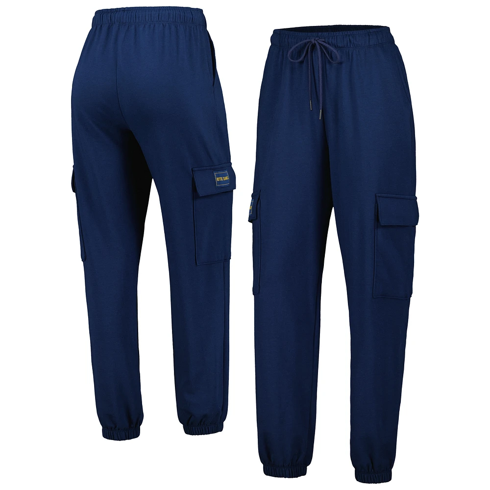 Women's Lusso Navy Notre Dame Fighting Irish Mellie Cargo Pants