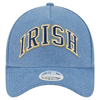 Women's New Era Denim Notre Dame Fighting Irish A-Frame 9FORTY Adjustable Hat