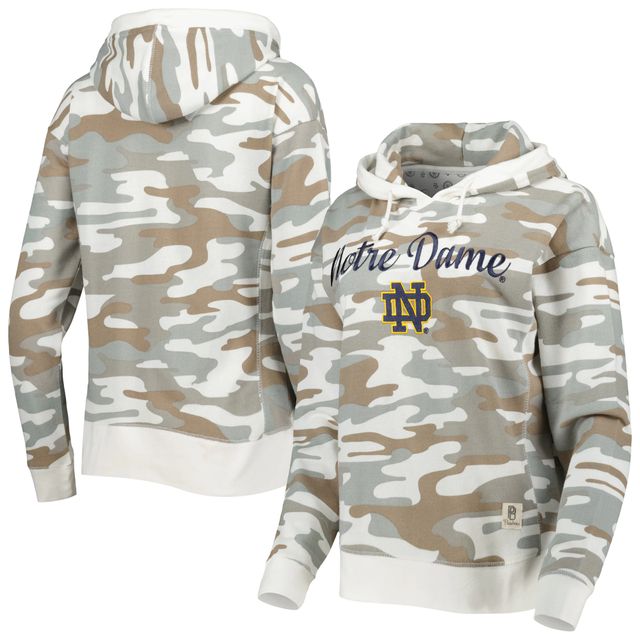 Sweat à capuche Pressbox Camo Notre Dame Fighting Irish San Pablo pour femme